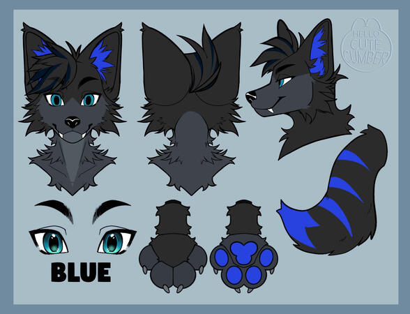 Blue's Fursuit Reference