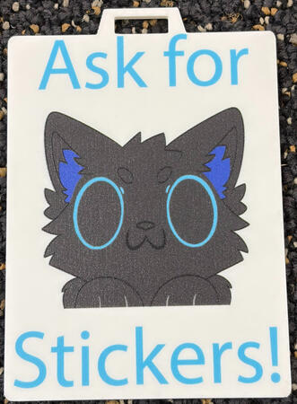 Ask for Sticker Badge Ask for Sticker Badge